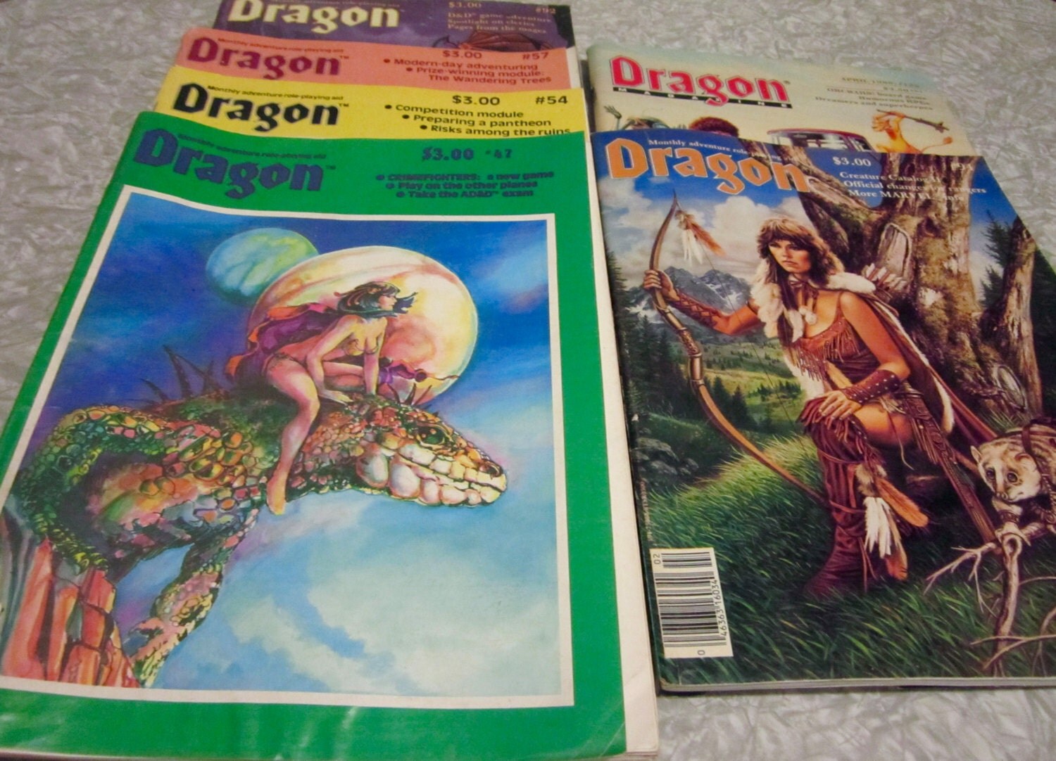 Vintage Dragon Magazines 1980s TSR Dungeons & Dragons Role