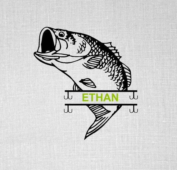 split bass svg bass fish design svg files for by ...
