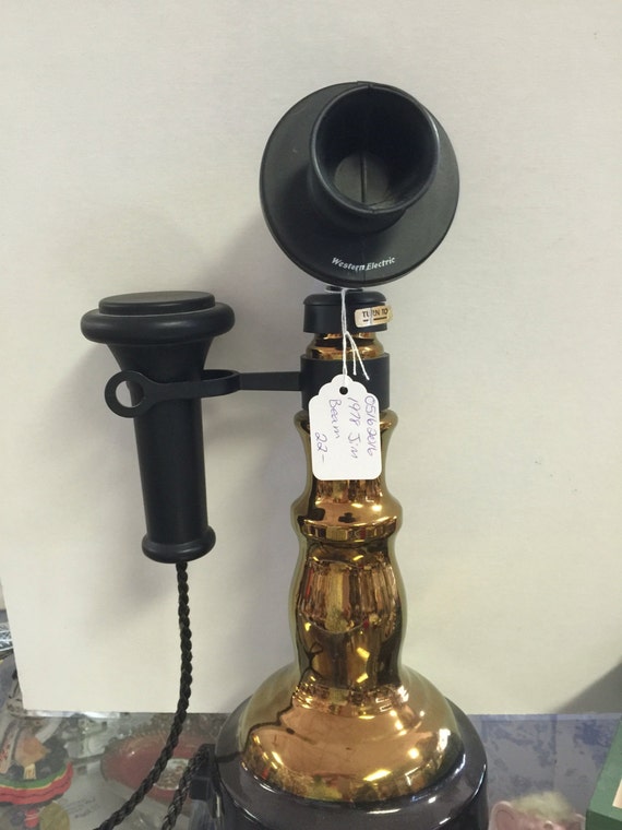 True vintage 1970s Decanter PhoneJim Beam whiskey bottle