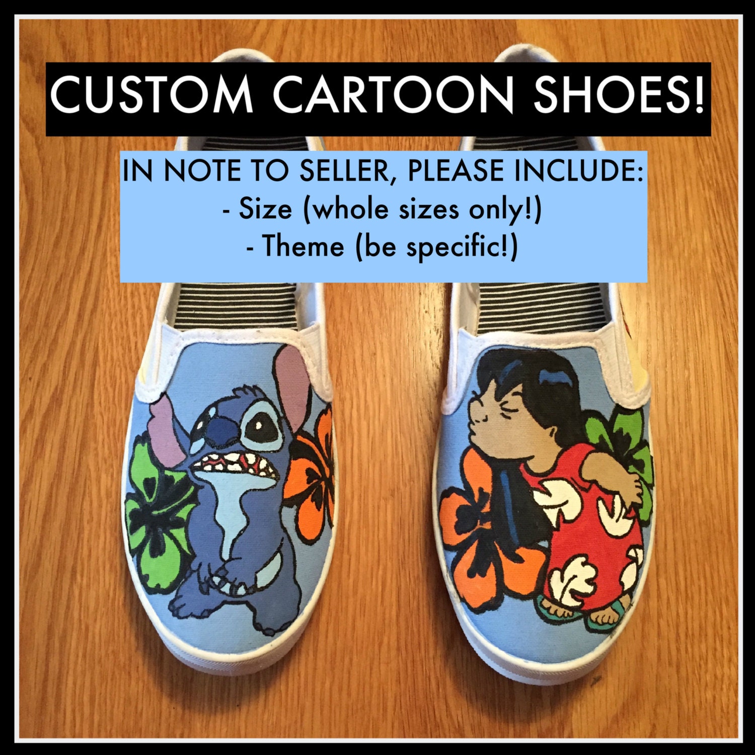 Custom Cartoon Shoes Hand Painted