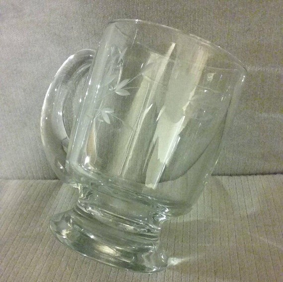 Vintage Princess House Heritage Pattern 12 Fl. Oz. Etched