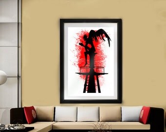 Ryuk // Death Note // Shinigami // Pop art // Artwork // Anime wall art // Deathnote Poster // Japanese comics // Manga Print