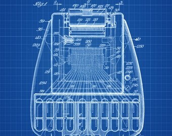 1943 Stenographic Machine Patent - Law Firm Decor, Lawyer Gift, Court Reporter Gift, Patent Print, Wall Decor, Law, Patent Print
