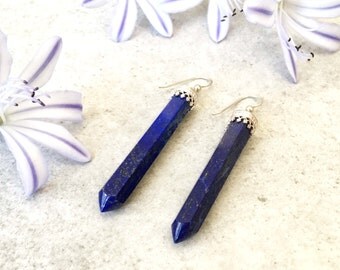 Lapis Lazuli Point Earrings