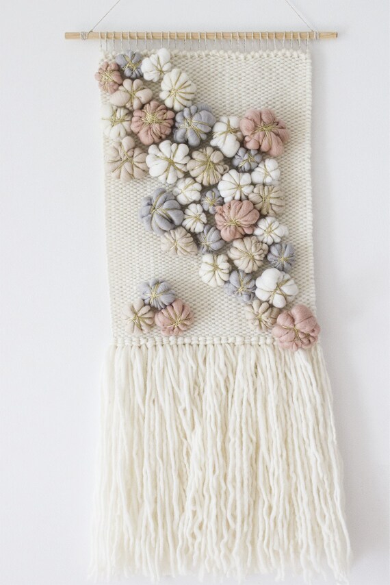 Woven tapestry wall hanging Woven wall weaving Nursery