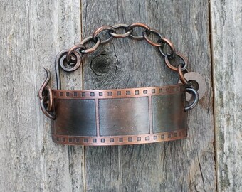 Filmstrip Chain Bracelet, 35 mm film, photography
