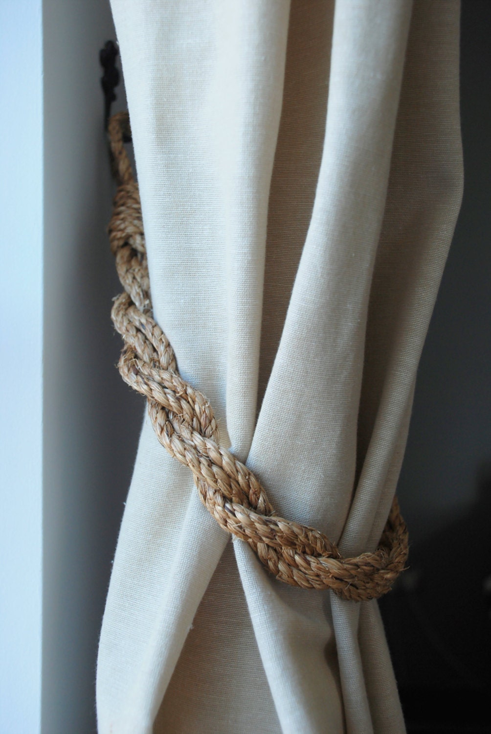 Rustico manila corda embrasse shabby chic di andreacookinteriors