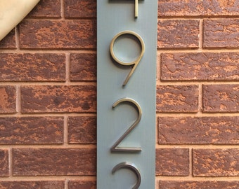 House Number Plaque, house number, address sign, metal house numbers, wedding gift, present, outdoor sign, address plaque.