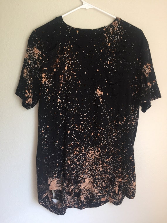 black distressed shirt