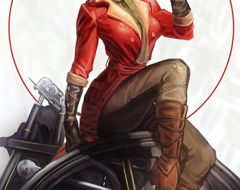 Fallout 4 Piper Wright Pinup Open Edition Art Print 11x17 inch