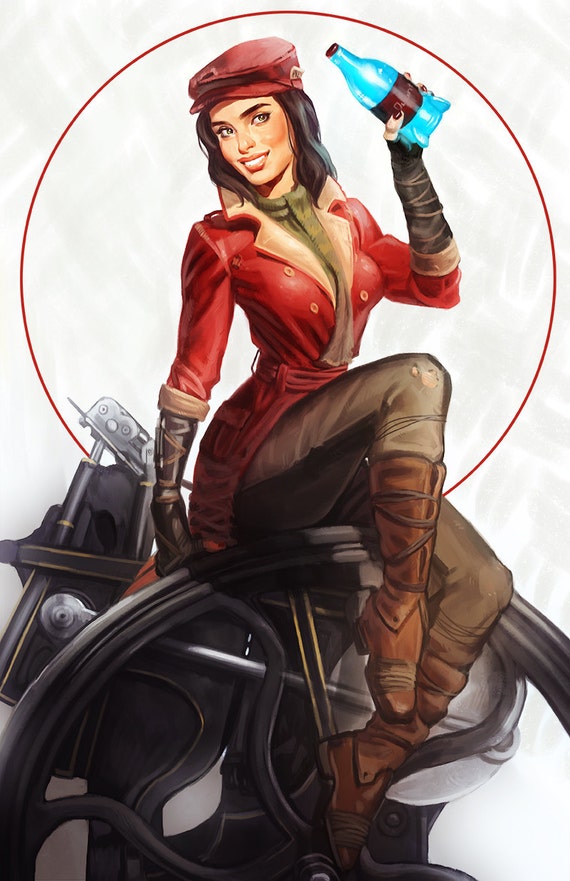 Fallout 4 Piper Wright Pinup Open Edition Art Print 11x17 Inch