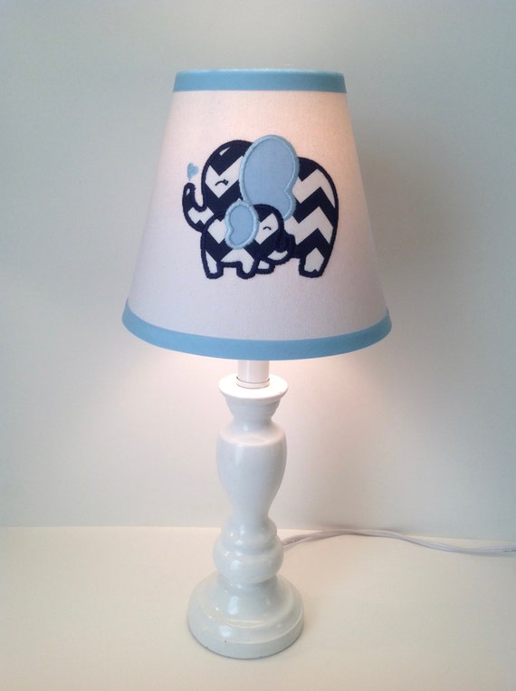 Mother and Baby Elephant Lamp Shade other colors by LightningBugs