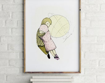 Love you so much, Art for girls room, girls room decor, girls room art, art for kids room, girls wall art, art for girls, wall art for girls