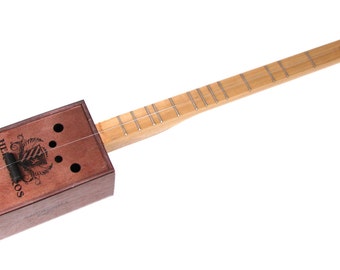 Pure And Simple Cigar Box Guitar: Flying By CBGittyCrafterSupply