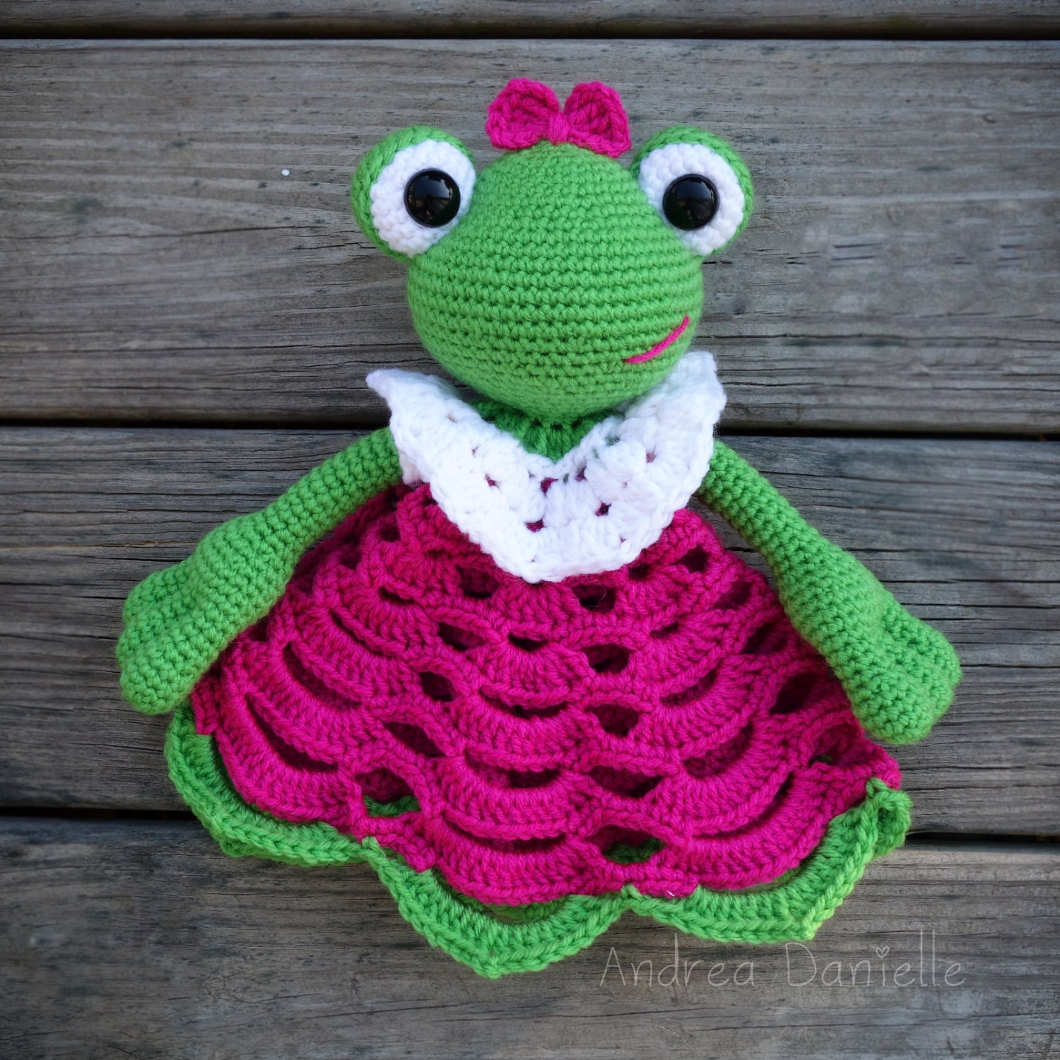 green frog lovey