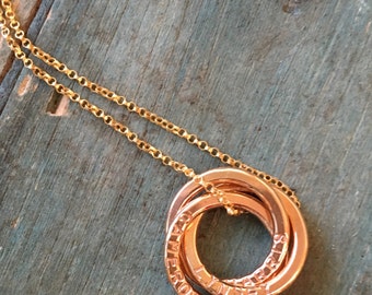 Rose gold name necklace for mom jewelry new baby gift for wife necklace with kids names - Lilia