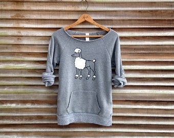 Stylin' Poodle Sweatshirt, Poodle Sweater, Fun Shirt, S,M,L,XL,2XL