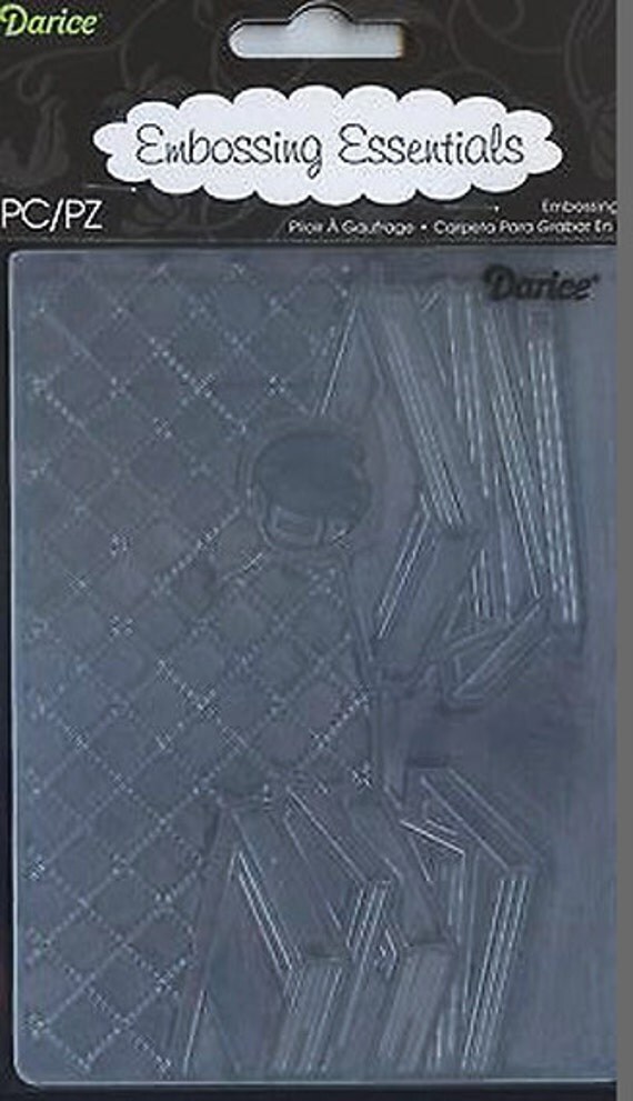 Items similar to SCHOOL BOOKS Embossing Folder Darice A2 4.25"x5.75