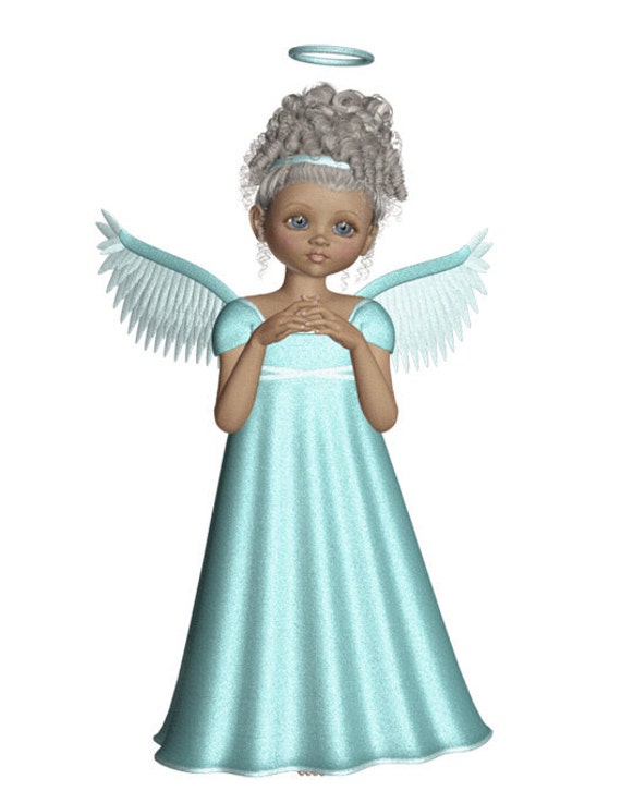 Angel Image Angel Cutout 3D Teal Blue Angel by ArtMyWaybyKEBlevins