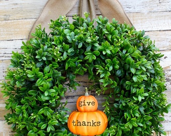 Pumpkin Wreath - Fall Wreath - Thanksgiving Wreath - Autumn Wreath