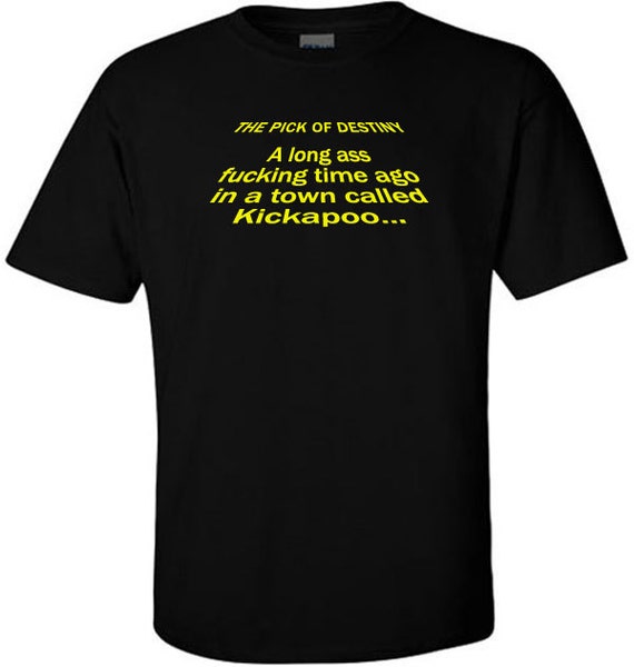 Tenacious D T-Shirt Kickapoo Song Jack Black and Kyle Gass