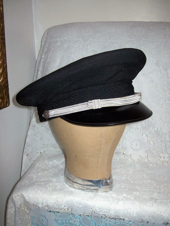 Vintage USAF Dress Uniform Peaked Cap Hat by Bancroft Size 6