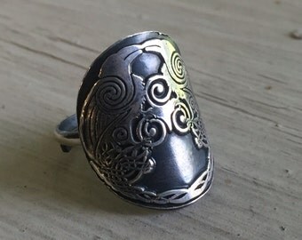 Odin's Ravens Ring - Silver - Odin's Ravens - Huginn and Muninn