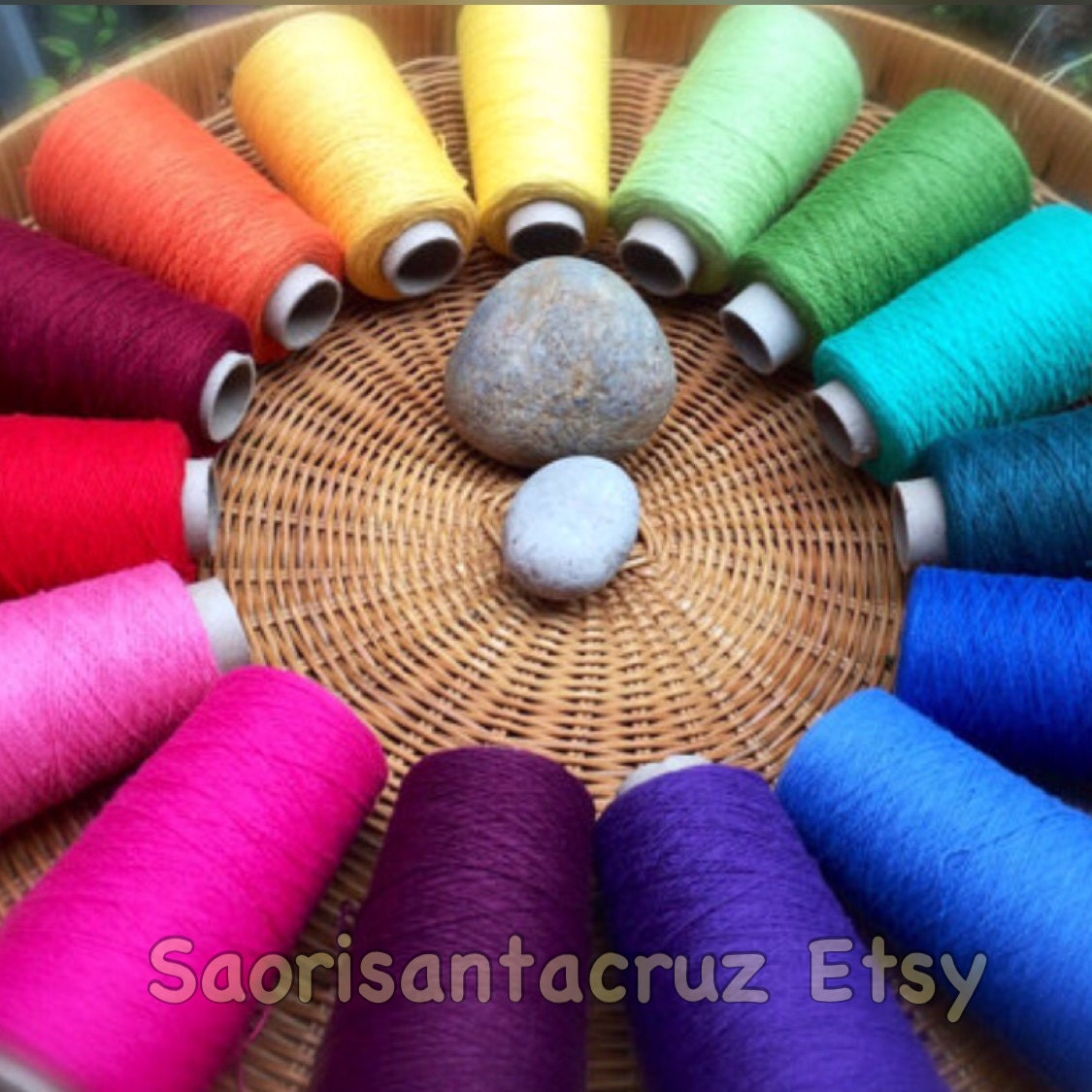 Organic cotton and cottonlin 15 cone weaving yarns