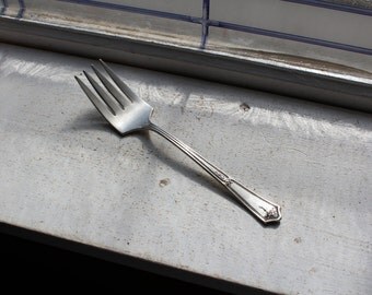 Vintage Silverplate Serving Fork R C Co Bouquet