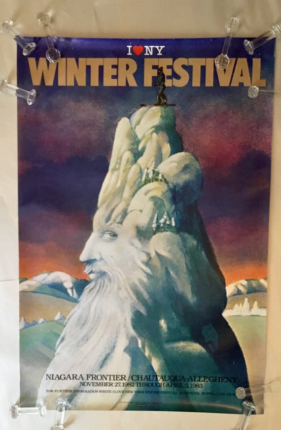 Items similar to Milton Glaser 'I Love NY' Winter Festival Poster