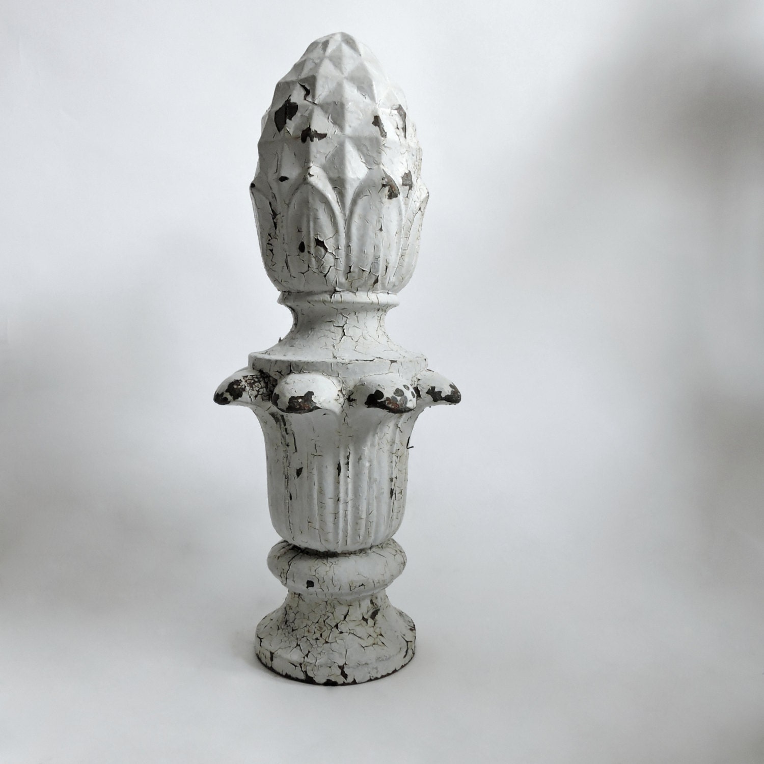 Antique Cast Iron Street Light Finial. Detroit by owlsongvintage