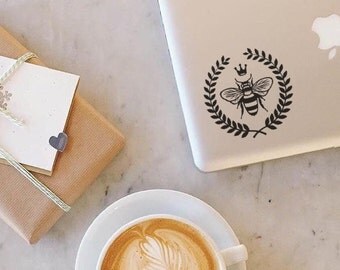 Queen Bee - Laptop Decal - Macbook Decal - Laptop Sticker - Macbook Sticker - Car Decal - Car Sticker - Bee Decal - Beyonce Decal