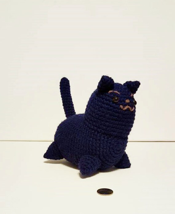 blue cat stuffed animal