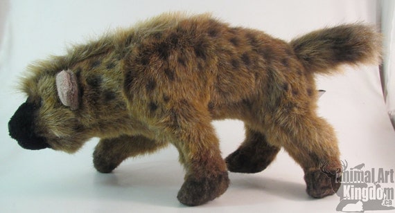 Handmade Spotted Hyena Wild Dog Wildlife Plush Stuffed Animal