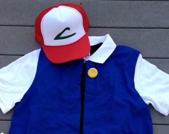 6/7 Boy's POKEMON Trainer - ASH Ketchum Costume - Cosplay