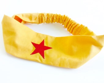 Wonder Women Headband - Star Headband - Supergirl Birthday - Super Hero Headband - Womens Headband - Superhero Headband - Gift For Her