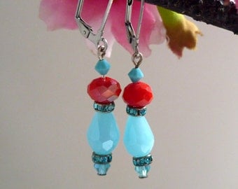 Romantic vintage inspired Downton abbey, boucles d'oreilles vintage, boho chic earring 1920s boucles d'oreilles