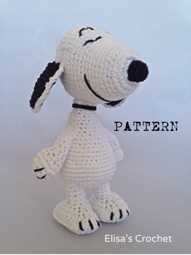CROCHET PATTERN Snoopy Crochet Amigurumi pdf only