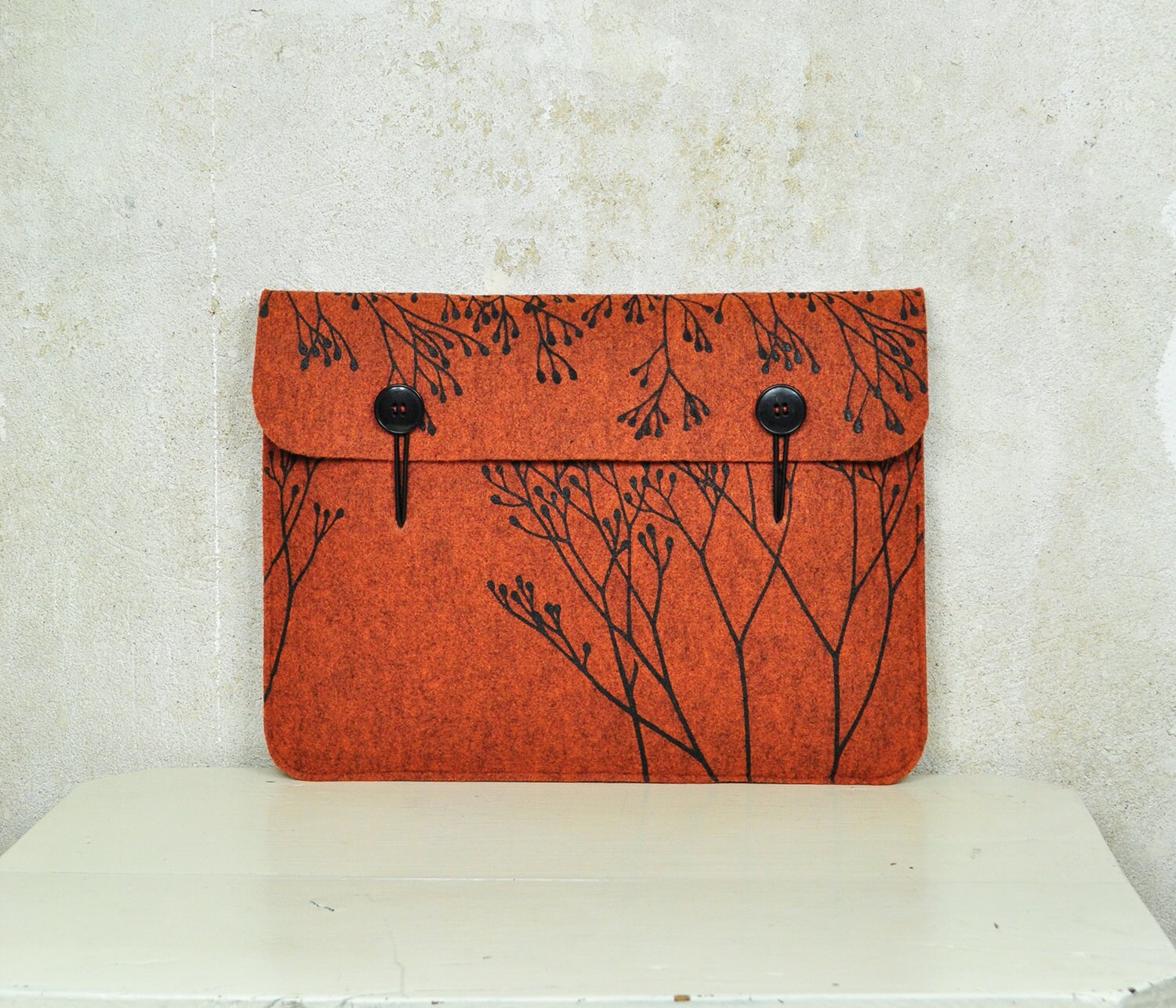 Macbook Pro / Air 13 Felt case orange laptop sleeve