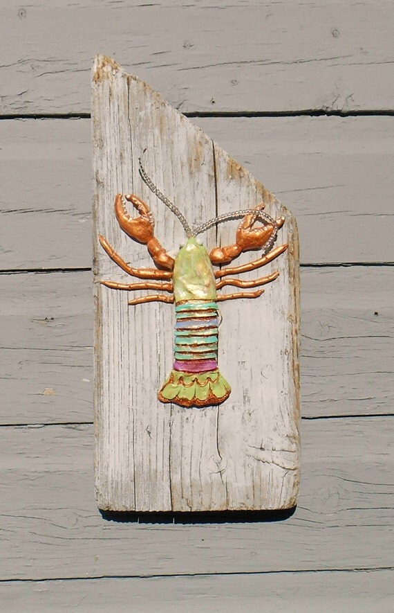 Lobster Art Lobster Sculpture Art Lobster Wall by LookandSea