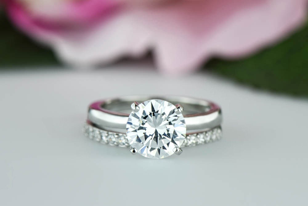 Perfect Diamond Wedding Ring set on - JeenJewels