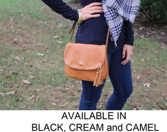 Crossbody Bag, Crossbody Tassel Bag, Monogrammed Crossbody, Monogrammed Tassel Purse Monogrammed Purse, Monogrammed Crossbody Bag Tassel Bag