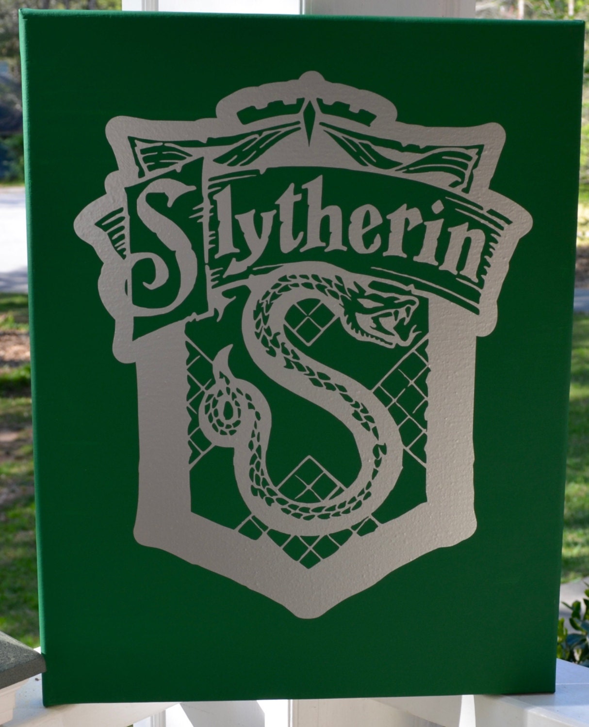 SET OF 4 Harry Potter Inspired House Crest Canvas Hogwarts