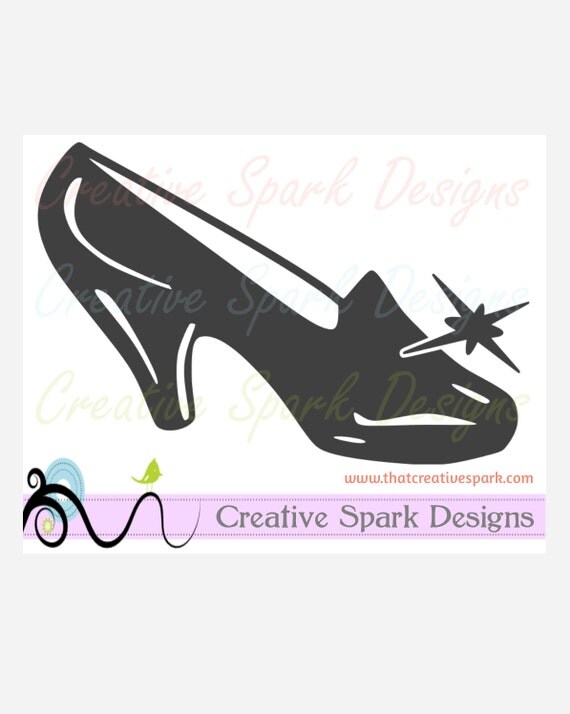 Cinderella�s Glass Slipper SVG Download for die cutting