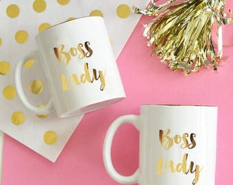 Boss Lady Mug Boss Lady Coffee Mug for Boss Gifts for Boss (EB3141BSL)
