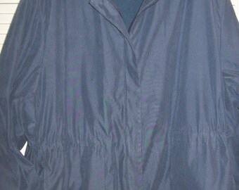 Vintage London Fog Slate Blue Women's Quilt-Lined Longer Jacket 2X