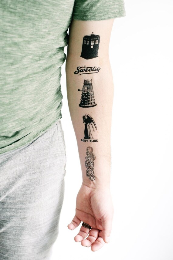 5 Doctor Who Temporary Tattoos SmashTat
