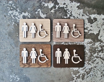 Bathroom Sign Size custom design co.grayskunk on etsy Bathroom Sign Size custom design co.grayskunk on etsy