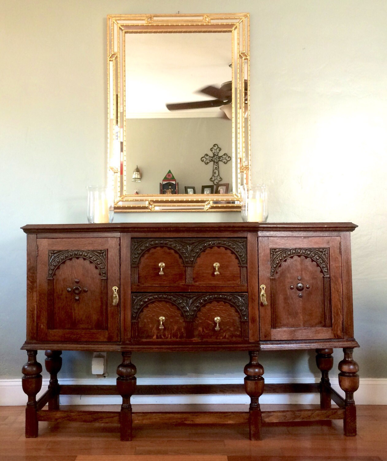 SOLD Antique Buffet Sideboard Server