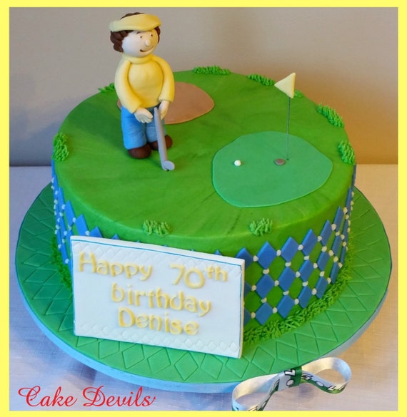 Fondant Golf Cake Topper Kit Golf Cake Decorations Fondant